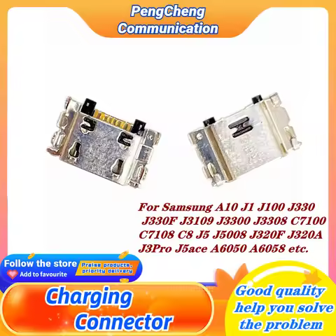 100pcs Original For SamsungA10 A105 J1 J100 J3 J5 J4 J330 Android Micro USB Charging Dock Port Conne