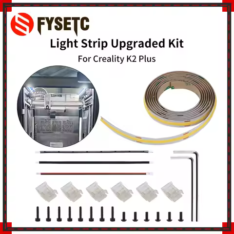 For K2 Plus 3d Printer Led Cob Upgraded Light Strip Upgrade Kit High BrightnessFor Creality 3d Print