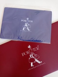 聖誕節禮物 靚靚證件套套裝 PORTER  INTERNATIONAL  出品  紫藍色多用途證件咭套  身份證 HKID 八達通 信用卡 credit card 住戶證 學生證 駕駛執照 連原裝 靚