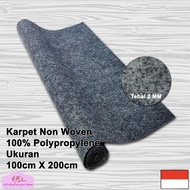Karpet non woven lantai brudu bludru polos alas kasur duduk masjid mesjid mushola pameran panggung 1