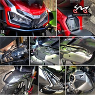 Honda ADV 150 Carbon Cover Set Water Transfer ADV150 Body Kit Coverset Accessories Aksesori