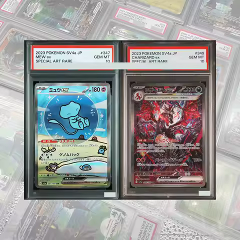SV4a JP Mew Ex Charizard Ex DIY Proxy PTCG Graded Collection Card Special Art Rare GEM MT 10 Card Ho