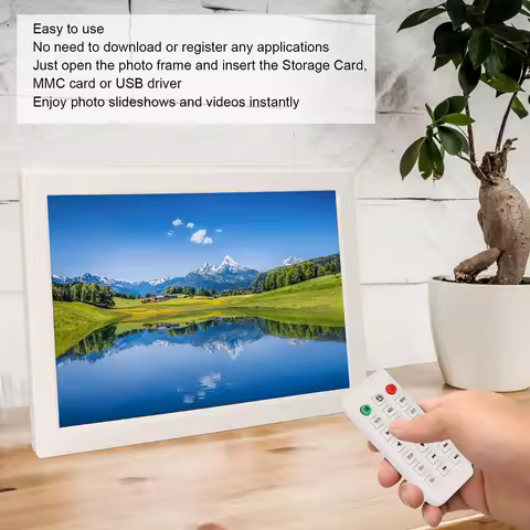 Electric Photo Frame Multifunction Music Player Supports 128GB Storage Card Alarm Clock Digital Fram