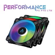 ARCTIC P12 PWM PST ARGB (Black/White 3 PCS Value Pack) (6 Years Warranty By Tech Dynamic Pte Ltd)