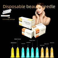COD 10/100pcs 34g30g32g Disposable beauty Needle individually package 1.5/2.5/4/6/13/25mm used 1ml s