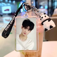 Cha EunWoo Photo Acrylic Keychain Panda