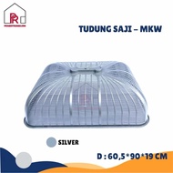 MKW Food Cover - SILVER MKW Food Cover/ Small Oval Food Cover/ Food Cover/ Plastic Food Cover/