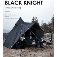 4-5pax Menara Hitam Khemah Perkhemahan Berlapis Dua Lapis Teduhan Hujan Ciri-ciri Khemah Piramid Ber