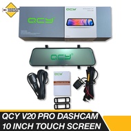 QCY V20 Pro 10 Inches Touch Screen Dashcam Night Vision for Car Camera