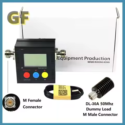 SW-102 Digital Antenna Power SWR Meter VSWR 1.00-19.9 VHF/UHF 125-525MHz for Two Way Radio Ham Walki