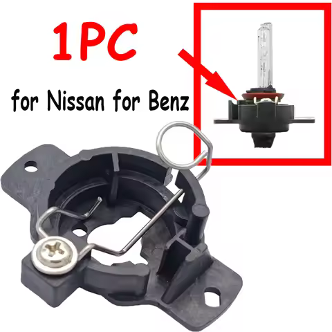 1X H1 HID Xenon Bulb Retainer Holder Headlamp Socket Adapter For Nissan Skyline GT-R R32 240SX Silvi