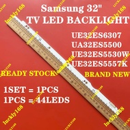 NEW 1PCS 406mm 3V/6V 44LEDs TV LED Strip UE32ES6100 2012SVS32 7032NNB 44 2D 32inch TV V1GE-320SM0-R1