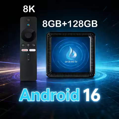 Android 16 Smart TV Box Q17 8K TV Box Quad Core Allwinner H313 8GB+28GB Set Top Box Google Assistant