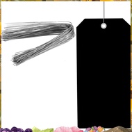 100 Pieces 4 3/4Inch X 2 3/8Inch Plastic Shipping Tags with Wires Blank Labeling Tags Waterproof Han
