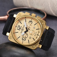 Bell & Ross Fashion 6-Hand Function Square Dial Mens Watch 【SYY】