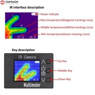 Digital Multimeter with Thermal Imager 32x24 Pixel Camera for Temperature Checks