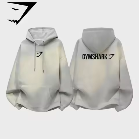 Cotton GYM SHARK 2026 Fitness Hoodie Outdoor Men's and Women's Sports Hoodie GYM SHARK Hoodie
