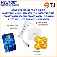 TJ>Ob)Media`y$Maestro>xV)and}G)TKR-305P}W)Song}D)Update}S)Kit}E)with Smart card reader, Smart Card