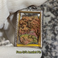 Gold Leklai Pendant 金力泥吊坠 Leklai Amulet 马来西亚力泥 100% Natural Leklai