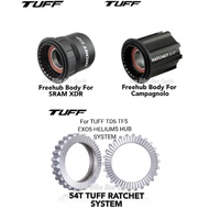 TUFF Freehub Body For SRAM XDR & Campagnolo / 54T RATCHET For TUFF Ratchet Hub System