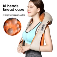 U Shape 3D Electric Infrared Heating Kneading Shiatsu Neck Shoulder Back Waist Massage Shawl Home Ca