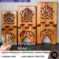 Jepara Carved Wooden Quran Stand/ Quran Holder/ Quran Reading Holder/ Quran Stand/ Quran Stand Quran