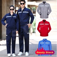 【YSGZD】PPE Baju Safety Jacket Long Sleeve Men Women Protectionclothing Labor Reflector Factory Staff