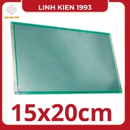 Double-Sided FR4 Perforated Board – Prototyping Test PCB – Insulating, Fireproof Material, 1.6mm Thi