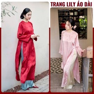 THANH TAM ao dai, modernized loose shape, two flaps, high quality brocade silk, ao dai CNY, women dr