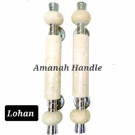 Handle gagang pintu marmer 33cm / Tarikan pintu rumah motif MARMER Lhn