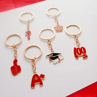 Bachelor's uniform Bachelor's Cap Key Chains Friend Student Graduation Gifts A+Good Luck Keyring Handbag Fashion Accessories