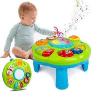 Baby Toys 6-12 Months, Baby Activity Table Center, Musical Toys for Infant Toddler 0 3 6 9 12 18 Mon
