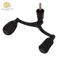 LONNGUVO Spinning Reel Double Handle, 9.5cm Length 4.4mm Hex Shaft Fishing Reel Double Handle, Durab