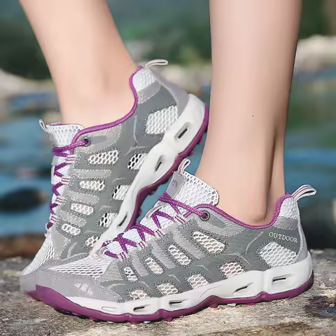 Outdoor Women Trekking Shoes Woman Hiking Camping Tourism Treking Sneakers Mountain Hike Tracking Wa