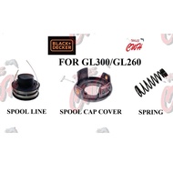 GL300 / GL260 SPARE PART CAP COVER BLACK DECKER SPOOL CAP COVER SPOOL LINE SPRING GRASS TRIMMER STRING ACCESSORY B&amp;D