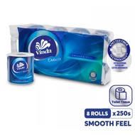 Vinda Deluxe Smooth Feel Soft Toilet Paper (8 Roll 3ply)/(Repacking) 250 sheet/bathroom/soft/toilet/