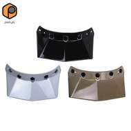 [prettyia] Uninersal Motorcycle Helmet Peak Replacement 5-snap Bubble Retro Helmet Visor