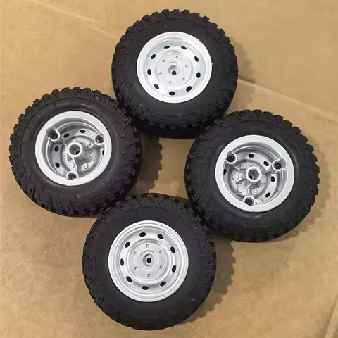 MN99S V2 MN D90 D91 D96 D99 MN90 MN98 MN99S 4pcs Metal Wheel Rim Tire Tyre 1/12 RC Car Upgrade Parts