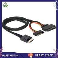 [beautybaby.ph] Gen 4 Oculink SFF-8611 4I to PCIe SFF-8639 U.2 NVMe with  15P Male Power Server Cabl