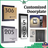 Stainless Steel Home Number Plate Outdoor House Number Plate Address Sign Door Number Plate Outdoor 