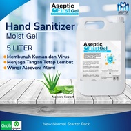 HAND SANITIZER GEL 5 LITER ASEPTIC FIRST HAND SANITIZER GEL 5L