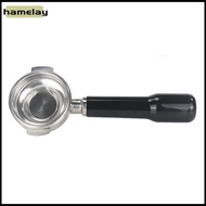 58MM Coffee Machine Filter Bottomless Portafilter Stainless Steel Wooden Handle Single Mouth Coffee