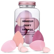 7Pc/Set Span Solekan Pelbagai Saiz, Puff Kosmetik, Span Bedak, Span Krim, Span Penyamar, Span Telur 