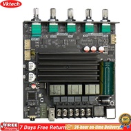 【Ready】【Vktech】ZK-ST21 แอมพลิฟายเออร์ซับวูฟเฟอร์บลูทู ธ ที่เข้ากันได้กับบลูทู ธ 2.1 โมดูลแอมพลิฟายเอ