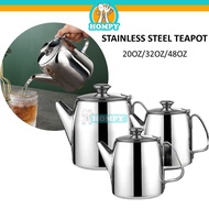 Coffee Tea Pot Stainless Steel/ Stainless Steel Teapot Tea Pot Coffee/ Teko Keluli Kettle Coffee Tea