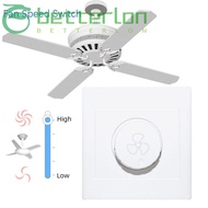 BETTER-LONTIME Speed Control Switch Durable 86*86mm Light/Lamp Rotary Switches