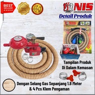 Nis Paket Selang Gas + Regulator Gas Robot