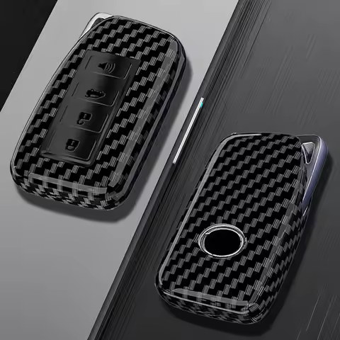 Carbon Car Key Case Cover for Lexus RX350 NX300 Es300h Rx450h GS300 GX470 IS250 ES350 LX570 GX460 Nx