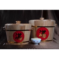 【DapurSavers】6KG / 10KG/ 12KG Wooden Rice Bucket / Tong beras Kayu / 木制米缸/木制米桶