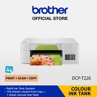 Brother DCP-T226 A4 3-in-1 Colour Ink Tank Printer | Refill Ink Tank | Print, Scan, Copy